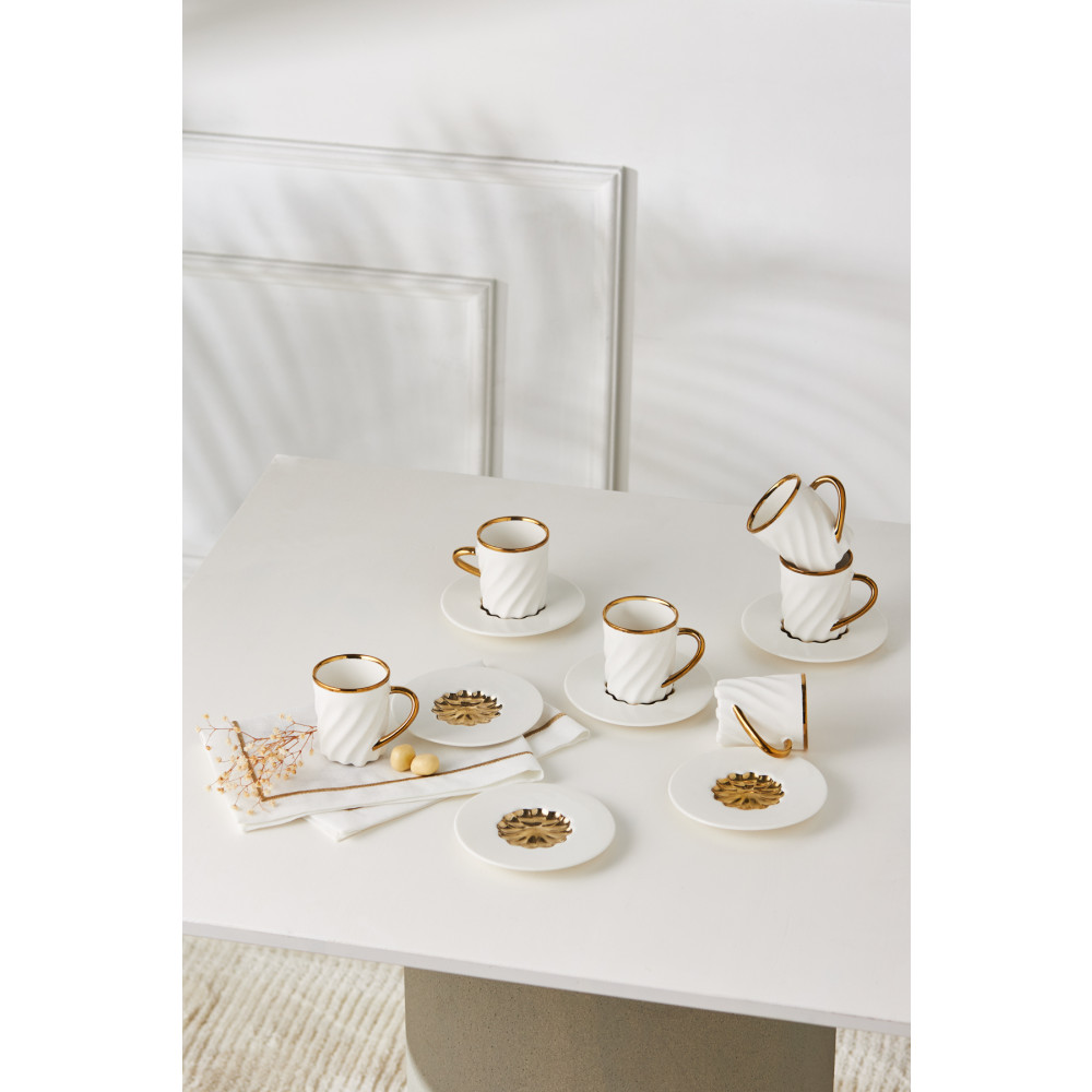 Karaca Set 6 Kişilik Kahve Fincan Takımı 80 ml Fincan / Bardak / Kahve Takımı Fiyatı