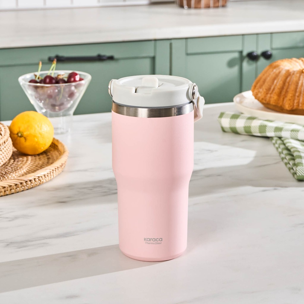 Karaca Star Ice Pembe 550 ml Çelik Sızdırmaz Termos Uzun Süre Sıcak/Soğuk Tutma Özelliği Termoslar Fiyatı