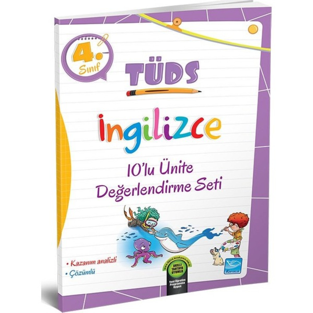 Karaca Yayınevi 4. Sınıf Tüds Ingilizce 10’lu Ünite Değerlendirme Seti Yabancı Dil Kitapları Fiyatı