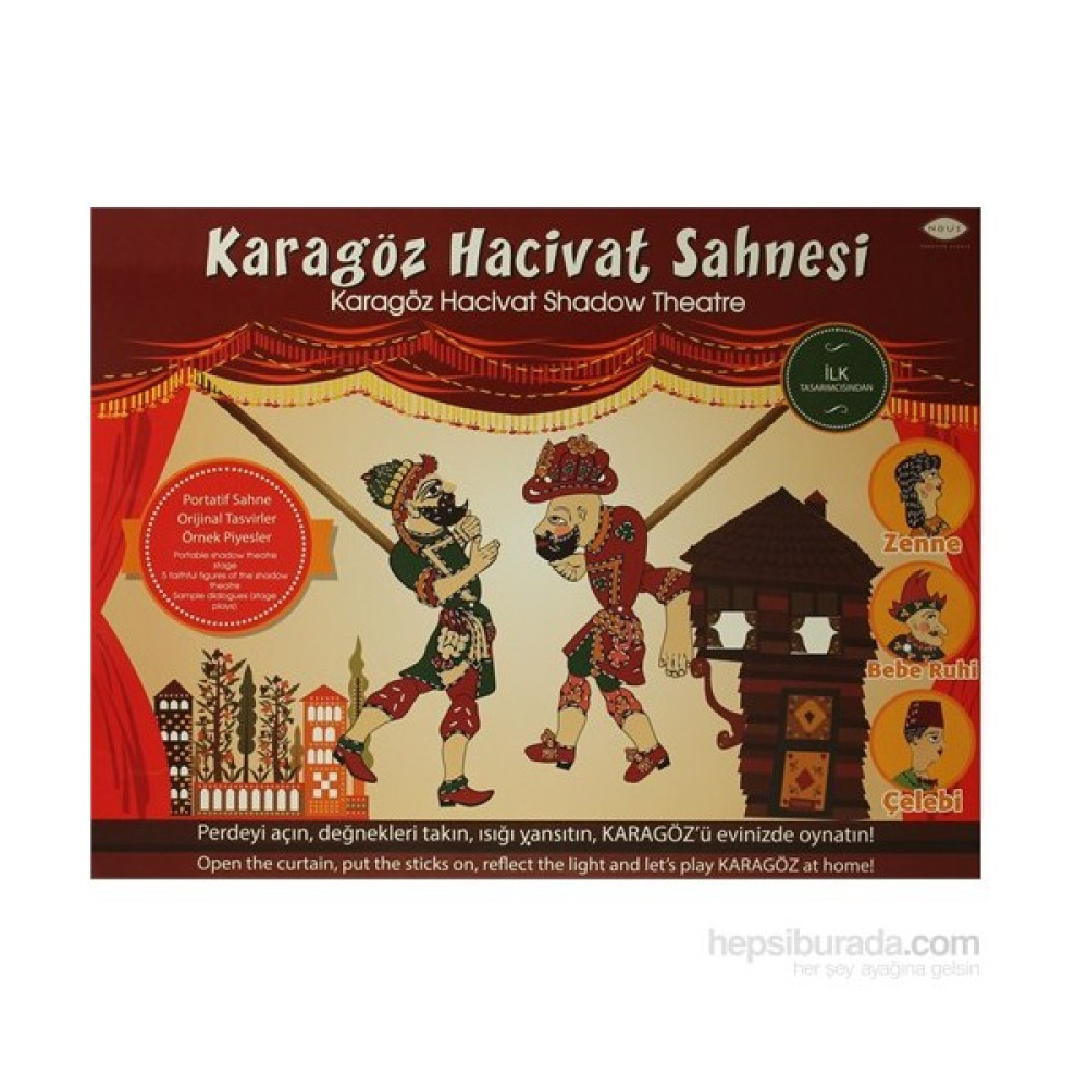 Karagöz Hacivat Sahnesi / Karagöz Hacivat Shadow Theatre (Kutulu)-Kolektif Puzzle & Aksesuarları Fiyatı