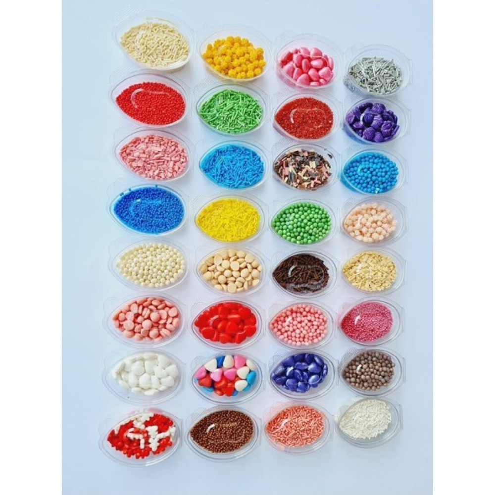 Karahofficial Mini Pasta Süsü Seti 20 'li Paket Karışık + Rende Çikolata Pasta Süsü Oto Boyaları Fiyatı