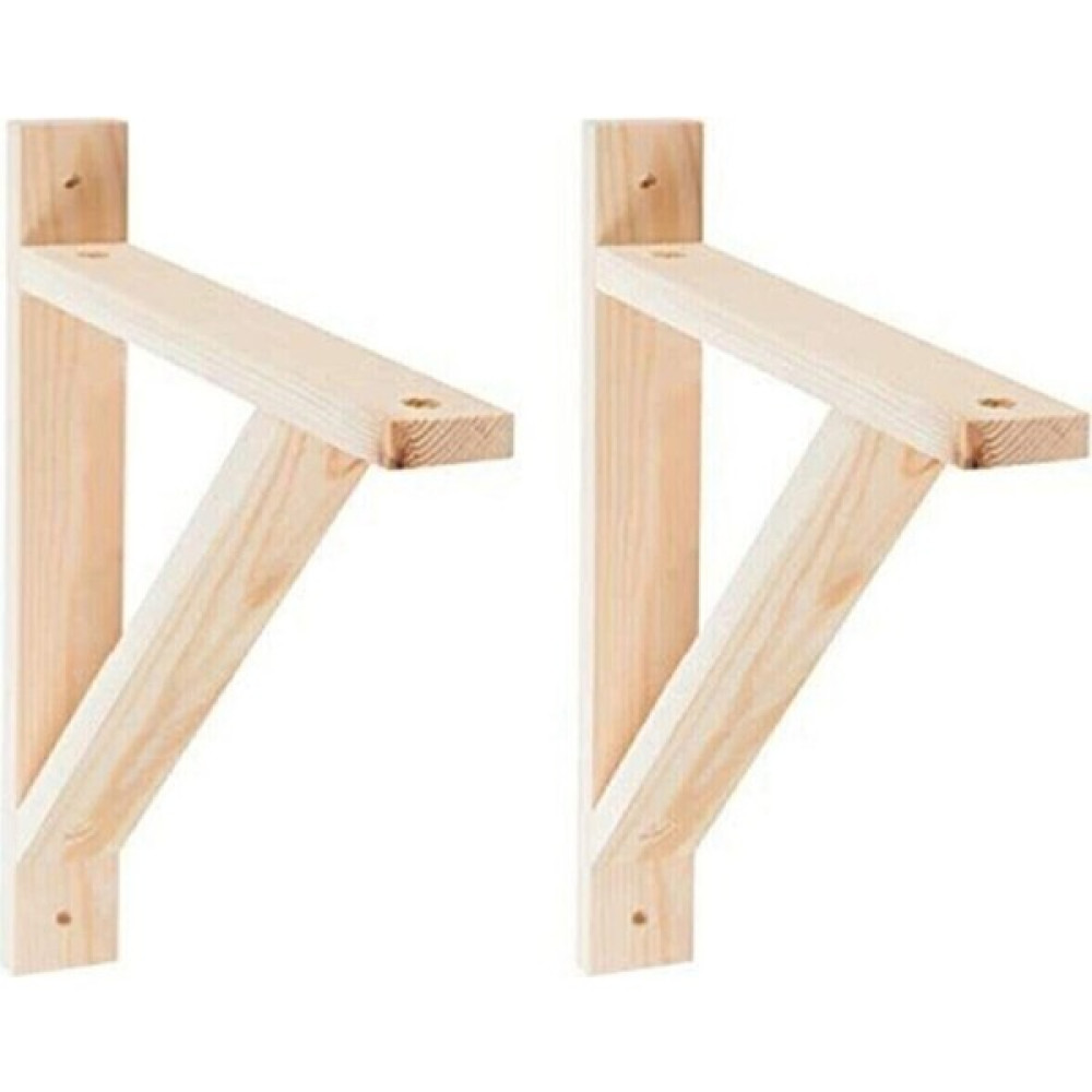 Karaköse Ahşap Raf Ayağı Çam Naturel Ahşap 2 Adet L Raf Tutucu Ayak 20 x 15 cm Kitaplık - Duvar Rafı & CD / DVD Rafı Fiyatı