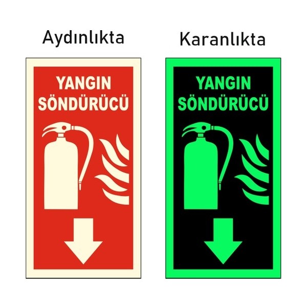 Karaköy Tedarik Fotolümen ( Fosforlu ) Yangın Söndürücü Levhası Diğer Fiyatı