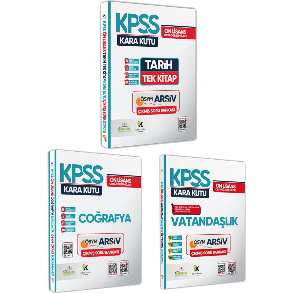 Karakutu Yayınları Kpss Önlisans/ortaöğretim Kara Kutu Genel Kültür Tekli Kitap Set Çıkmış Soru Bankası Dijital Çözümlü Giyim & İç Giyim Fiyatı