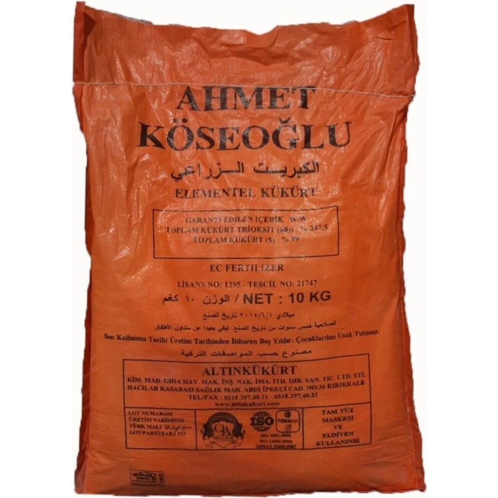 Karaoğlan Tarım Altın Kükürt Elementel Toz Kükürt 10 kg Diğer Fiyatı
