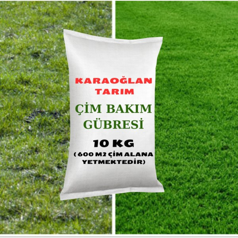 Karaoğlan Tarım Karışımlı Çim Bakım Gübresi Çim Gelişim Gübresi Çim Coşturan 10 kg Gübre Fiyatı