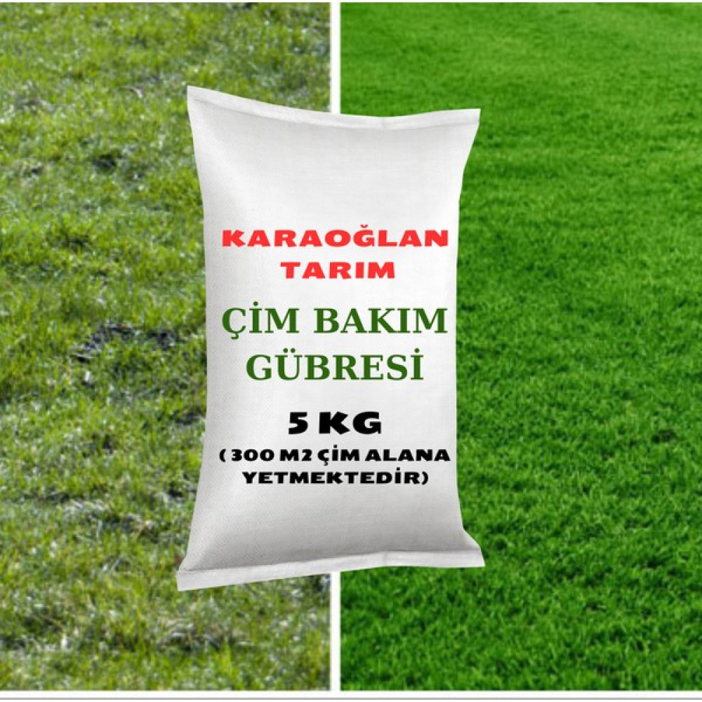 Karaoğlan Tarım Karışımlı Çim Bakım Gübresi Çim Gelişim Gübresi Çim Coşturan 5 kg Gübre Fiyatı