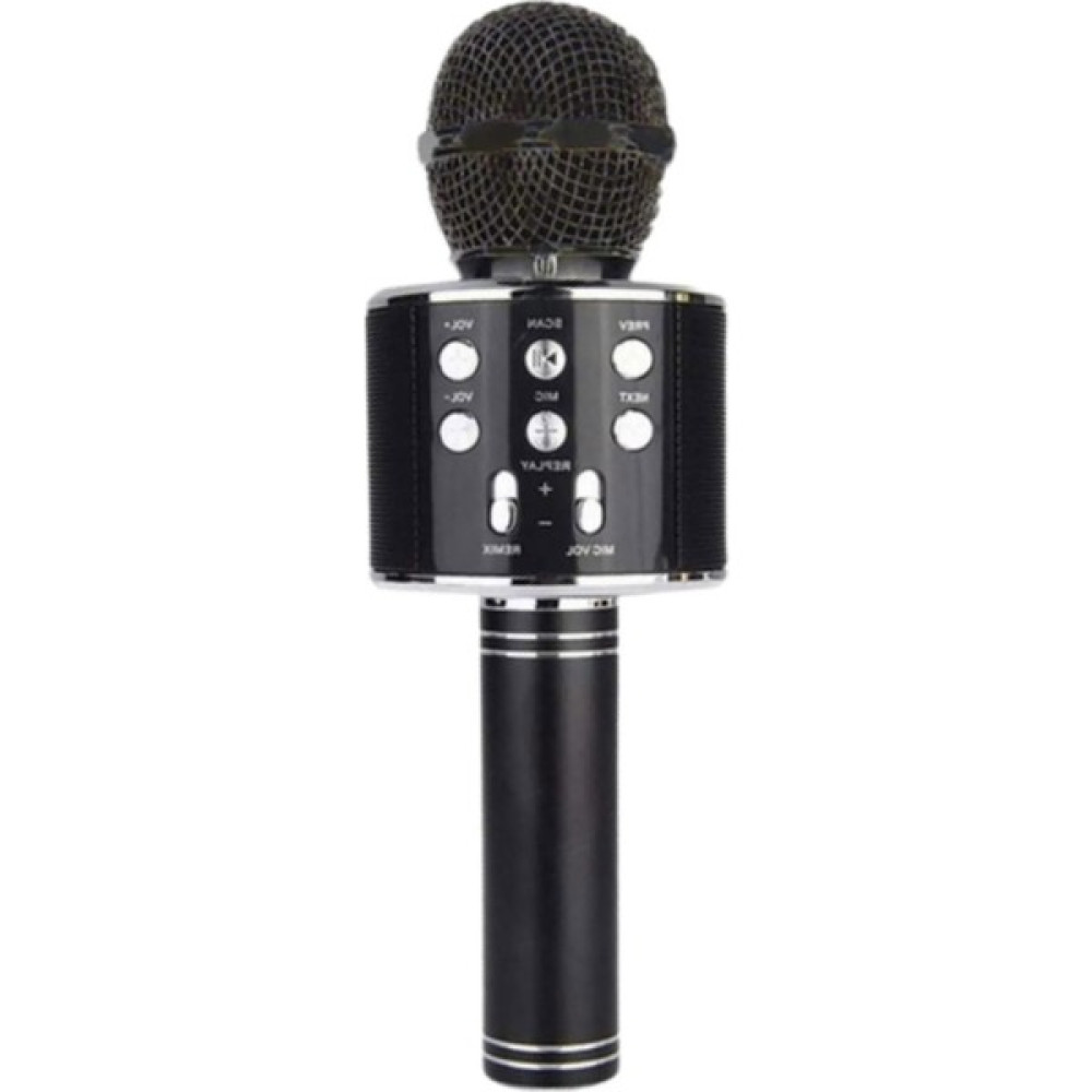 Karaoke Mikrofon Bluetooth Hoparlör USB Bellek Mikro Sd Kart Aux Girişli Türkçe Destekli - Siyah Müzik Aletleri Fiyatı