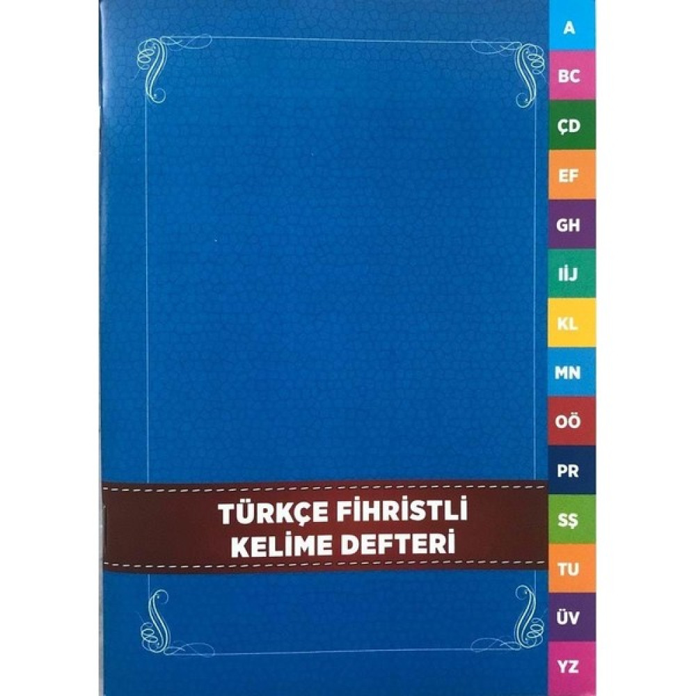Karatay Yayınları 4E Türkçe Fihristli Defter 13 x 19 cm - Kelime Defteri Defter Fiyatı