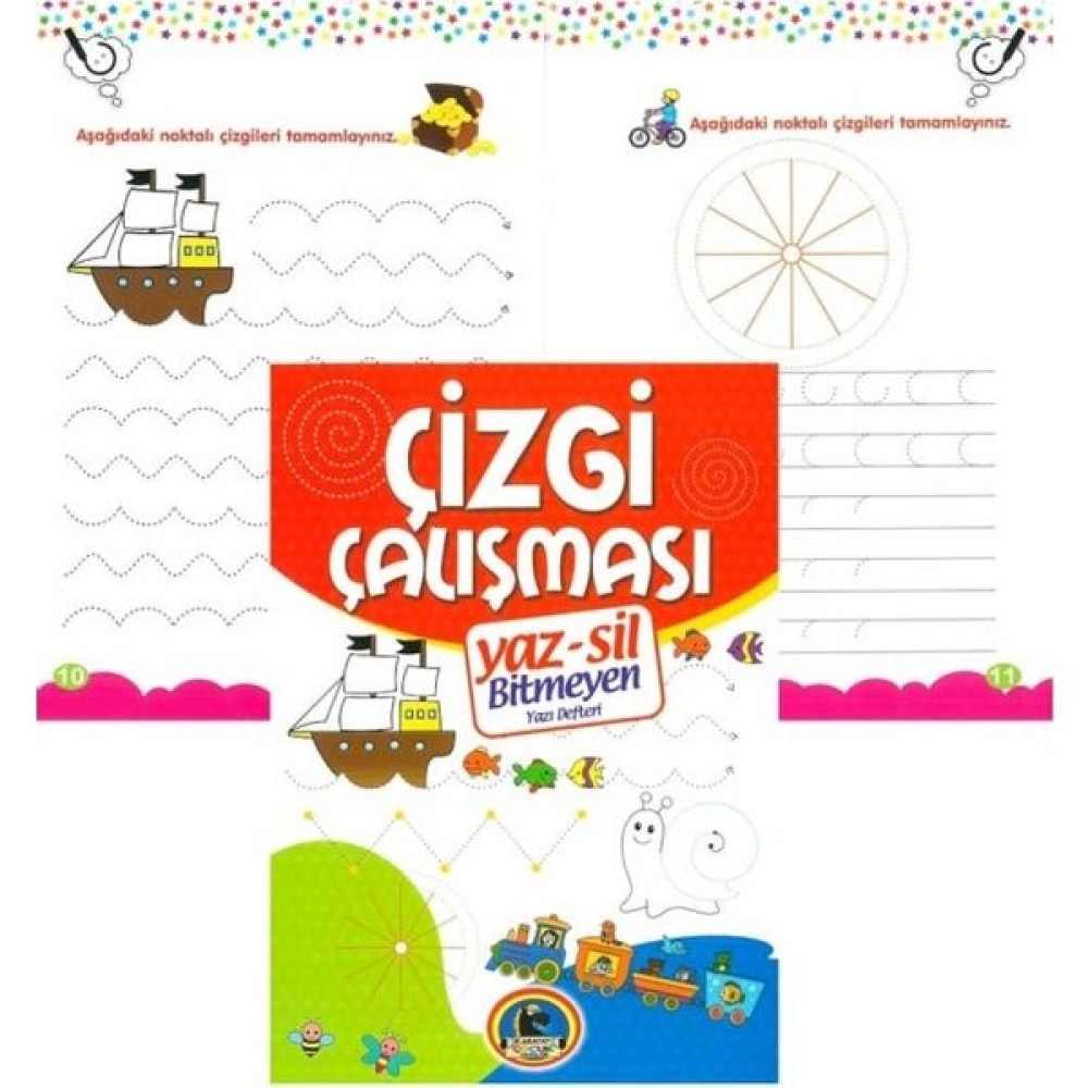 Karatay Yayınları Defter Yaz-Sil Çizgi Çalışması Karatay Yayınevi + Kalem Defter Fiyatı