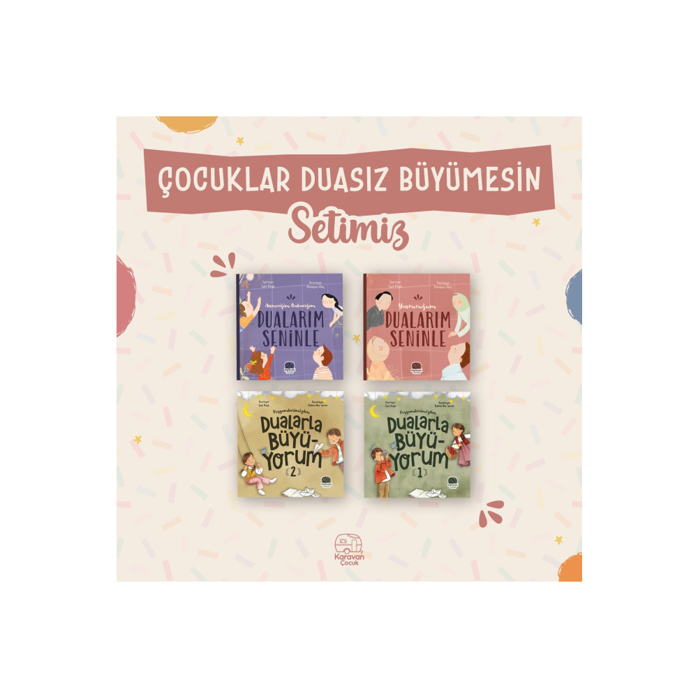Karavan Çocuk Çocuklar Duasız Büyümesin Seti (4 Kitap) Çocuk Öykü Fiyatı