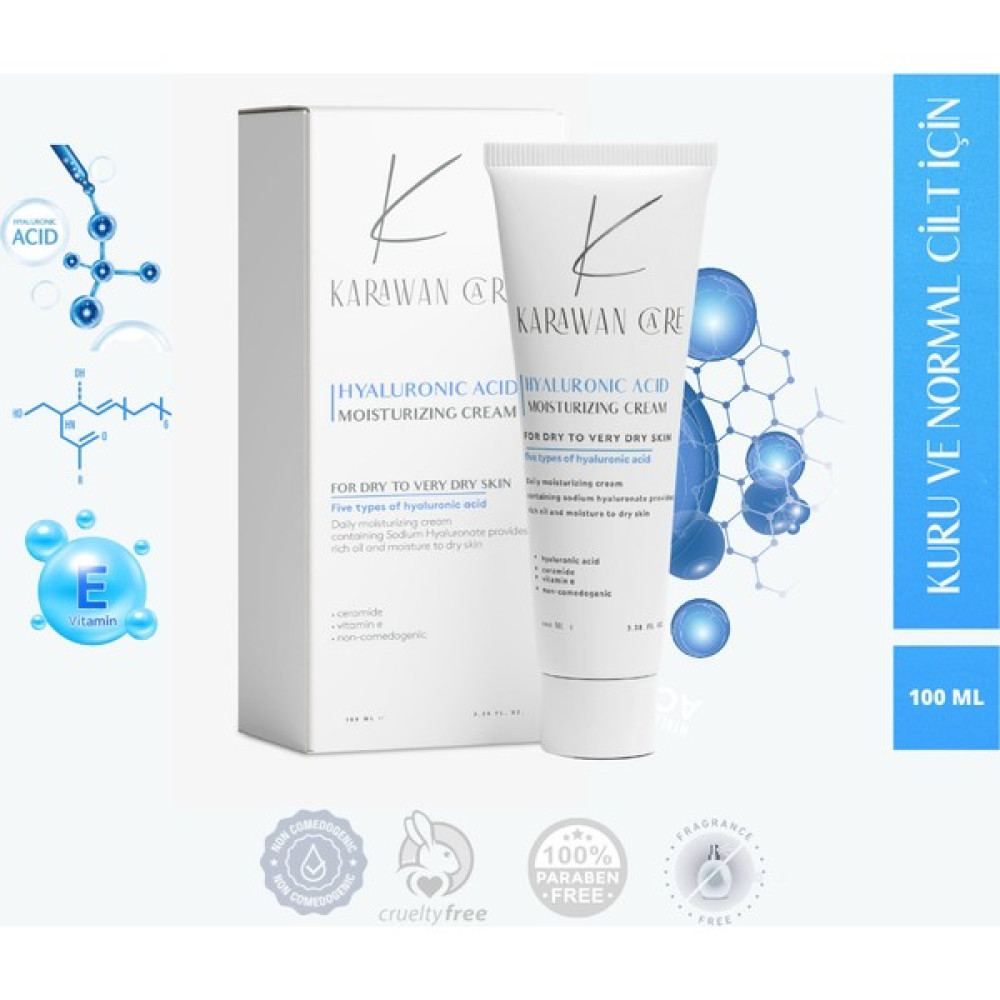 Karawan Care.Hyaluronic Acid – Kremi Çildi Nemlendirir Ve Sıkılaştırır (KURU VE NORMAL CİLT İÇİN) - 1 Nemlendiriciler Fiyatı