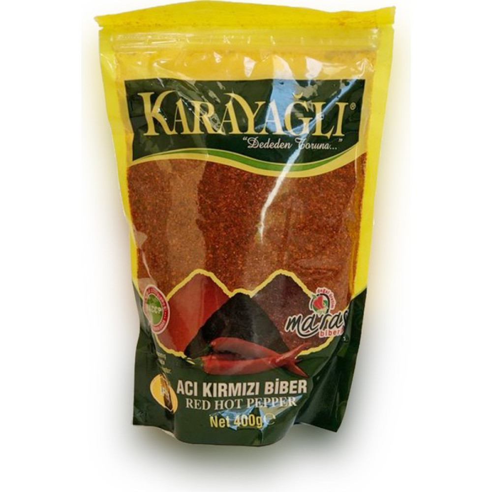 Karayağlı Maraş Doğal Acı Pul Biber Özel Ipek Kırmızı Biber (400GR) - 400 gr Baharat Fiyatı