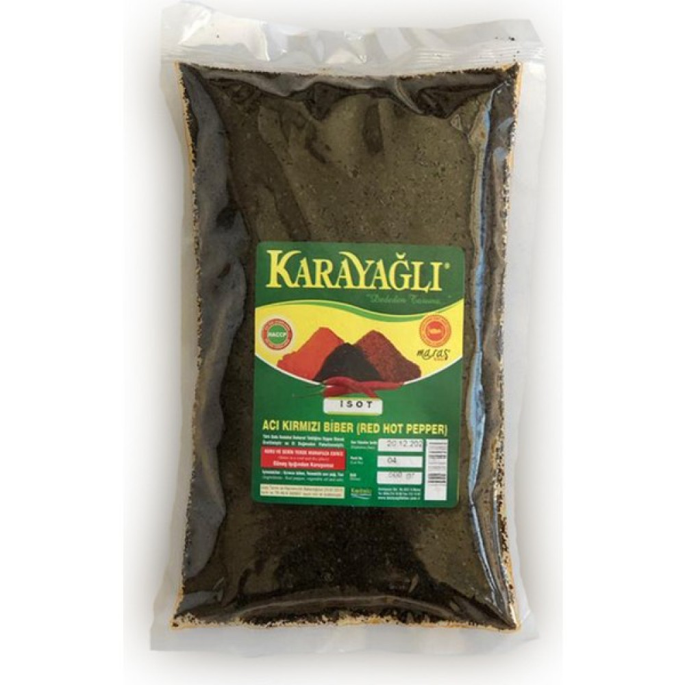 Karayağlı Maraş Doğal Acı Siyah Yaprak Pul Isot Biber ( 500Gr ) - 500 gr Baharat Fiyatı