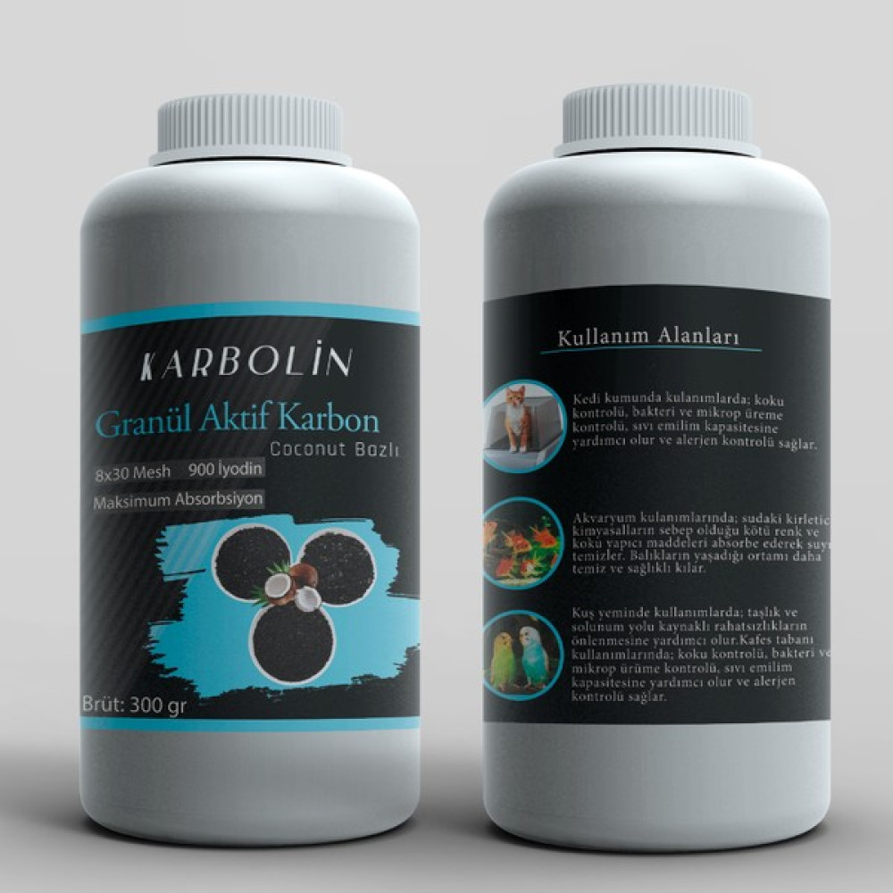 Karbolin Granül Aktif Karbon Birinci Sınıf Coconut Bazlı -300 Gr Bahçe Makinesi Aksesuar & Yedek Parça Fiyatı