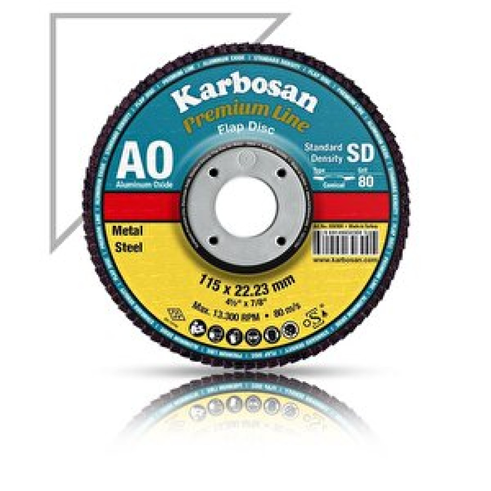 Karbosan Flap Disk Zımpara 115mm - 80 Kum Yedek Parça - Elektrikli El Aletleri Fiyatı