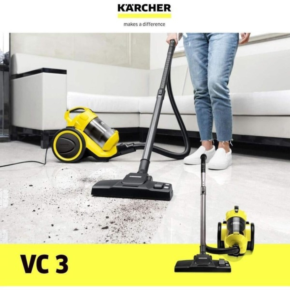 Karcher Vc 3 800 W Torbasız Elektirikli Süp. - Sarı - Beyaz Elektrikli Süpürgeler Fiyatı