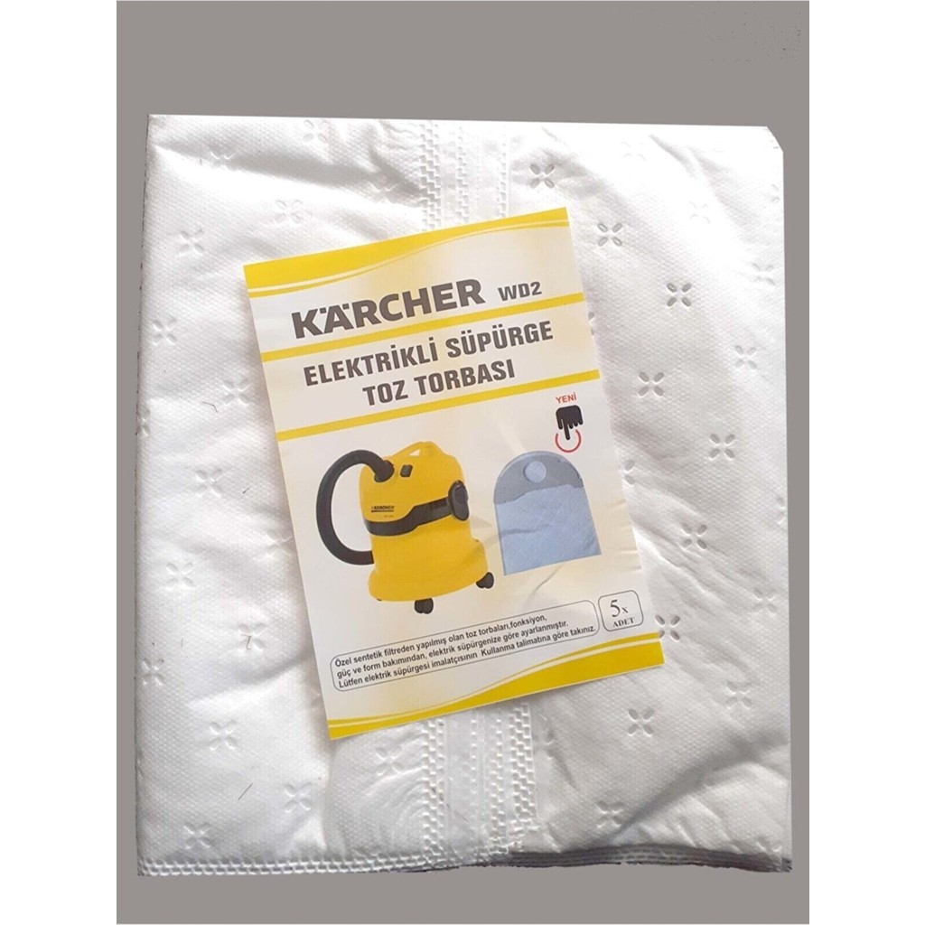 Karcher Wd2 Süpürge Torbası 20 Adet Toz Torbası Diğer Fiyatı
