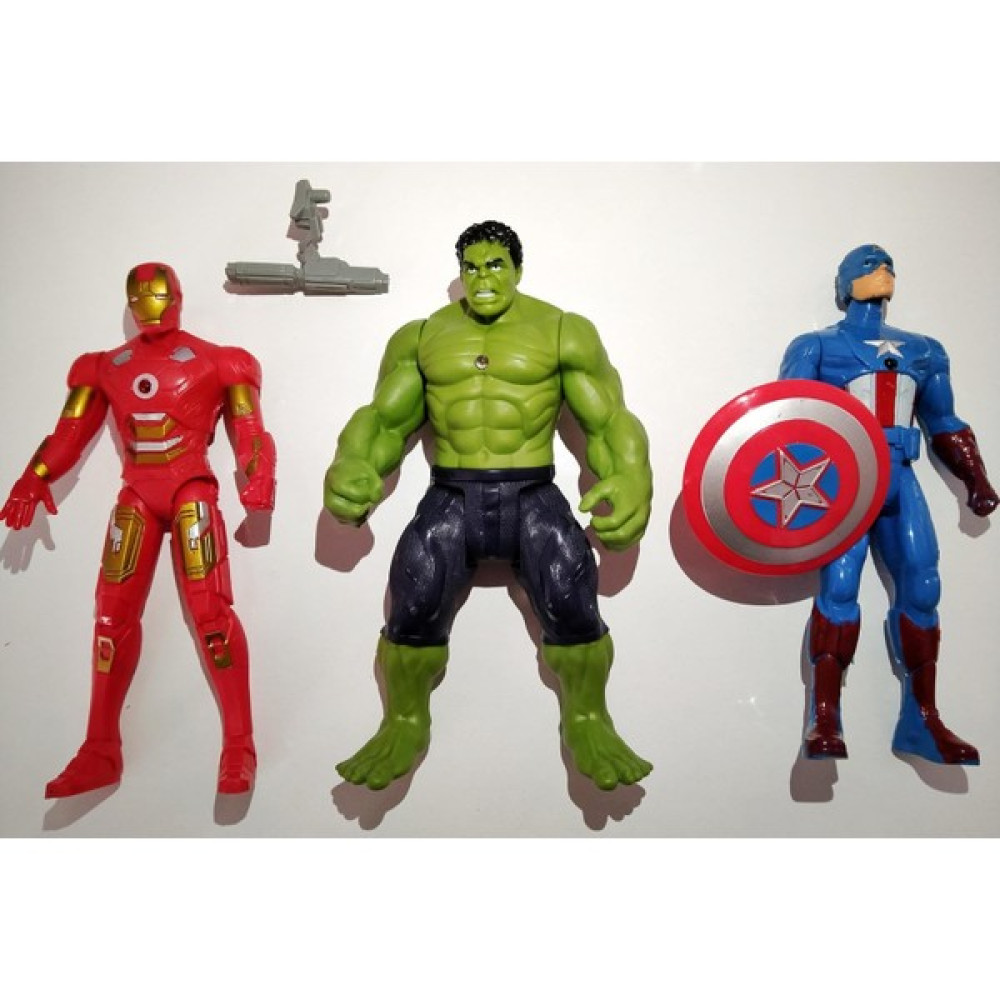 Kardelen Avengers Demir Adam Hulk Kaptan Amerika 17 cm 3'lü Işıklı Figür Oyuncak Fiyatı