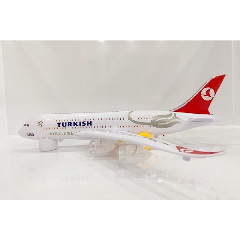 Kardelen Uludağ Oyuncak Air Bus Thy Uçak Işıklı Sesli Çarpar Döner CH-133TK - Beyaz Oyuncak Fiyatı