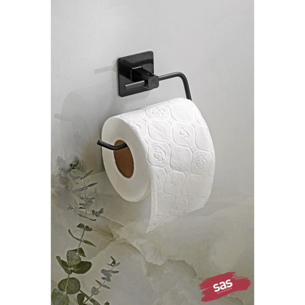 Kare Yapışkanlı Açık Tuvalet Kağıtlığı Wc Kağıtlık Tutucu Siyah KS-001 Tuvalet Kağıtlığı Fiyatı