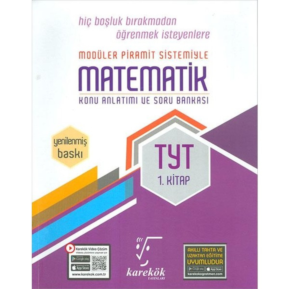 Karekök Yayıncılık 2023 TYT Matematik 1.Kitap Mps Konu Anlatımlı Eğitim Setleri Fiyatı