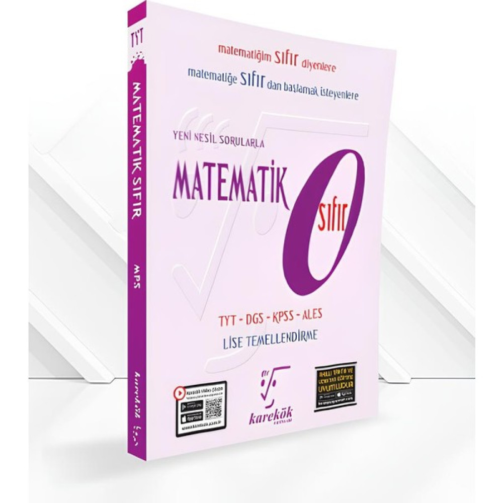 Karekök Yayıncılık Güncel Tyt-Dgs-Kpss-Ales Matematik Sıfır Konu Anlatımlı Çözümlü Soru Matematik Fiyatı