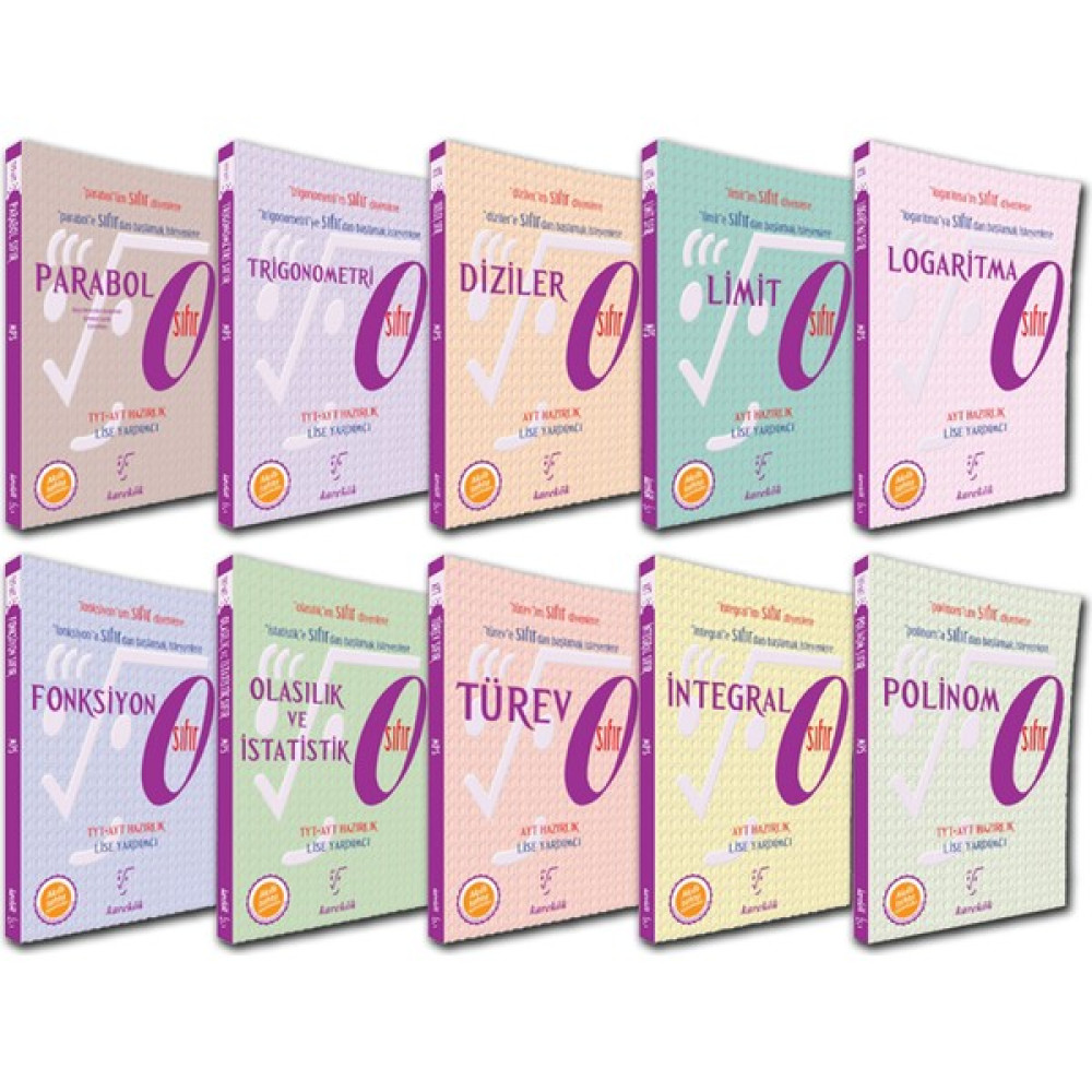 Karekök Yayıncılık Karekök Tyt Ayt Matematik Fasikülleri Sıfır Serisi Set 10 Kitap Temel Yeterlilik Testi (TYT) Fiyatı