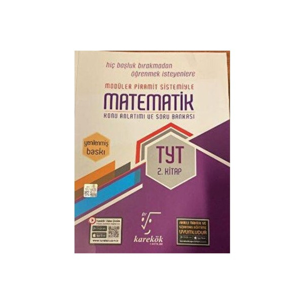 Karekök Yayıncılık TYT Matematik 2.kitap Mps Modüler Piramit Sistemi KPSS Fiyatı