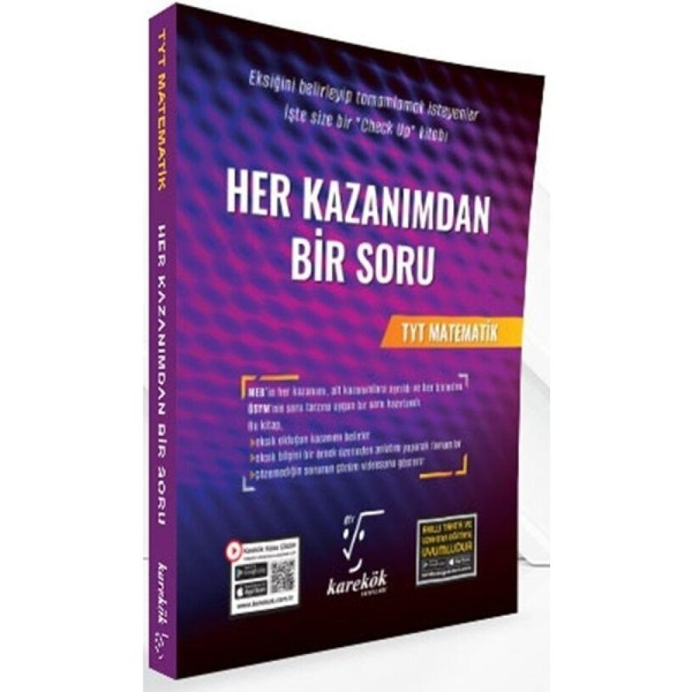 Karekök Yayıncılık TYT Matematik Her Kazanımdan Bir Soru Temel Yeterlilik Testi (TYT) Fiyatı