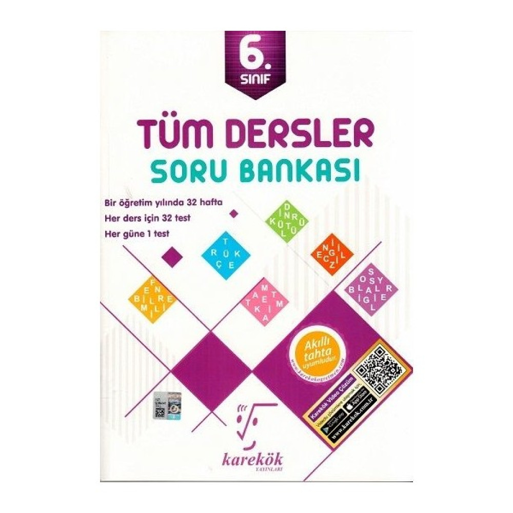 Karekök Yayınları 6.Sınıf Tüm Dersler Soru Bankası Tüm Dersler Fiyatı