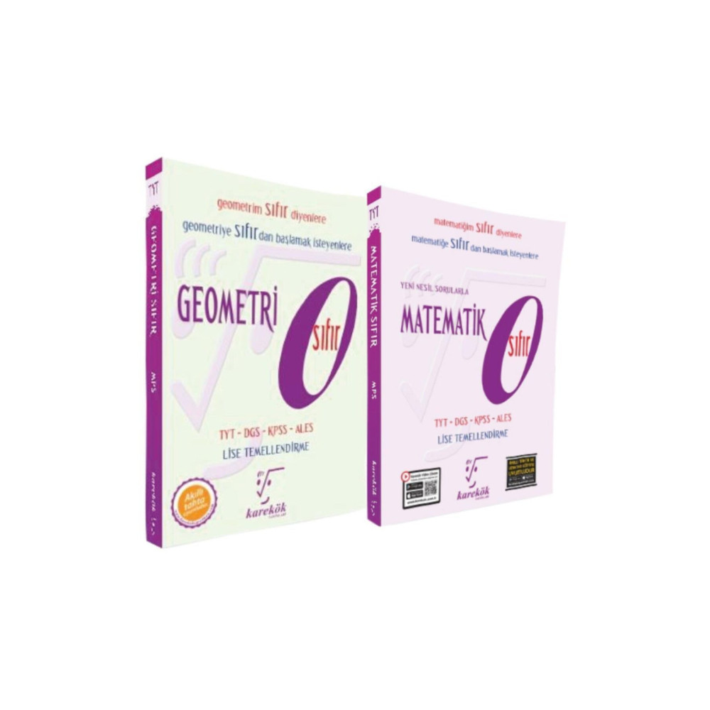 Karekök Yayınları Karekök 0 Sıfır Matematik Geometri Seti 2 Kitap Ders Sınav Kitapları Fiyatı