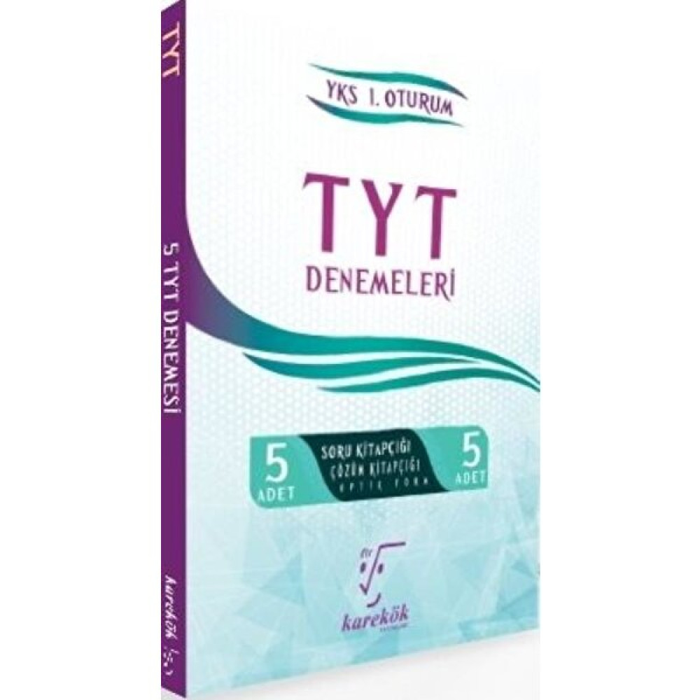 Karekök Yayınları TYT 5 Li Deneme Seti 1.Oturum Yeni Temel Yeterlilik Testi (TYT) Fiyatı