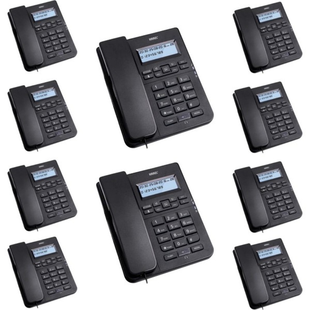 Karel 10 Adet Siyah Karel TM145 Masaüstü Ofis Telefon Seti Telefon Fiyatı