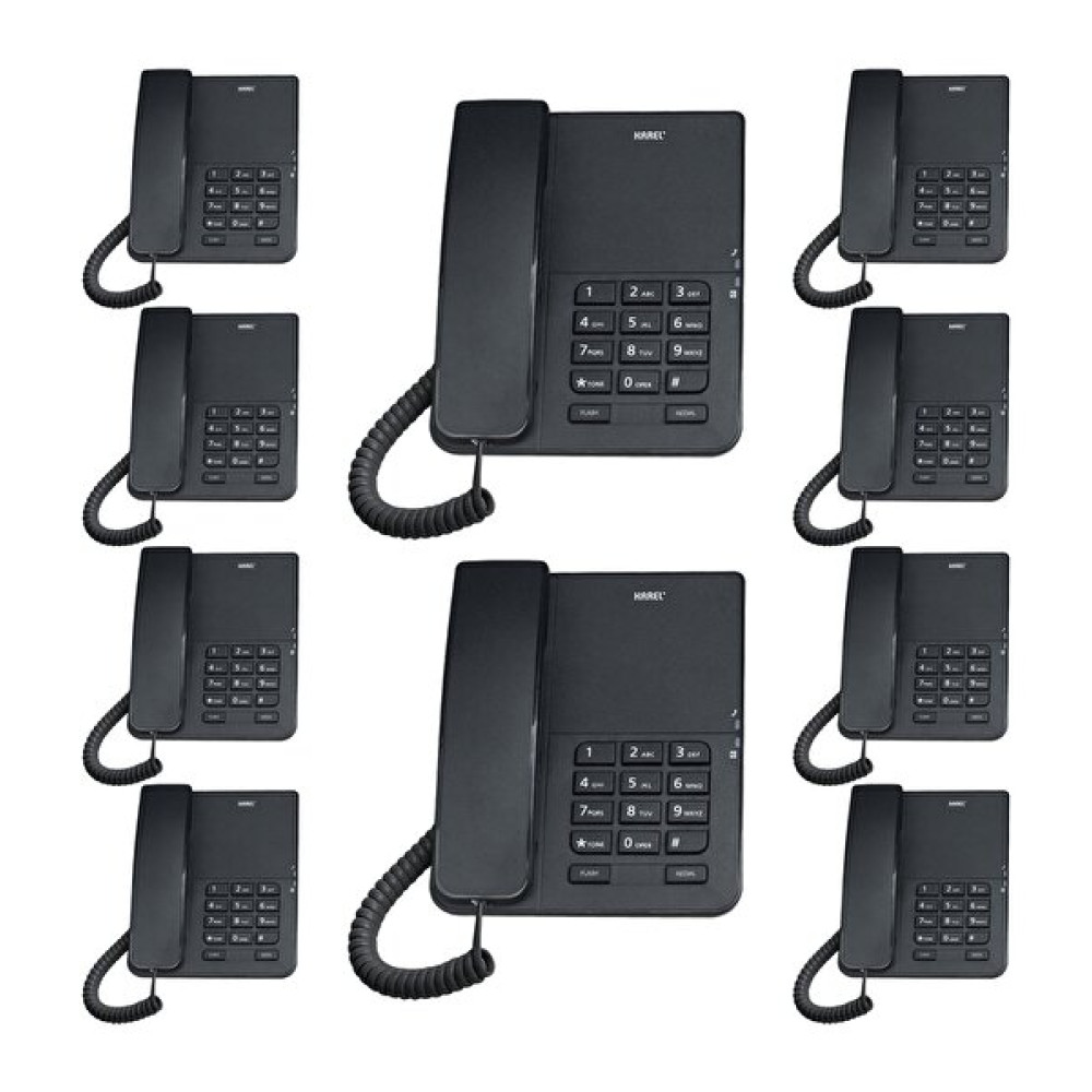 Karel Tm140 Analog Siyah Masaüstü Telefon 10 Adet Telsiz Telefon Fiyatı