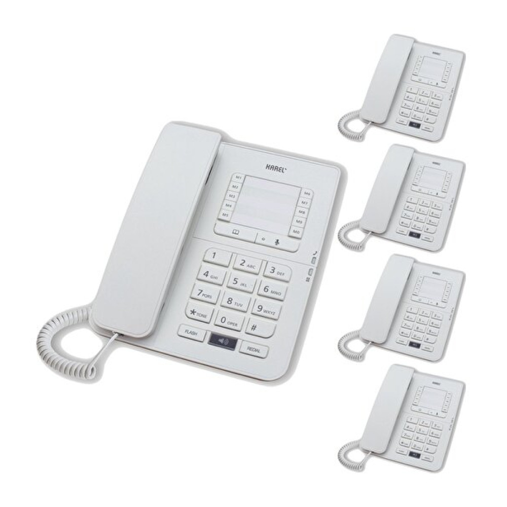 Karel Tm142 Beyaz Masaüstü Telefon 5 Adet Telsiz Telefon Fiyatı