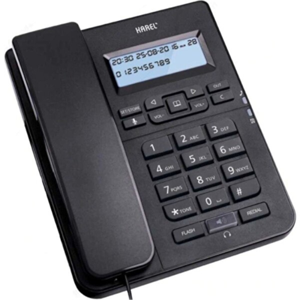 Karel TM145 Ekranlı Masaüstü Ev Telefonu Siyah Telefon Fiyatı