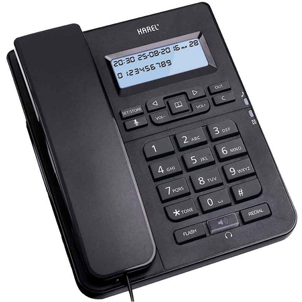 Karel TM145 Kablolu Ekranlı Masaüstü Telefon Siyah Diğer Fiyatı