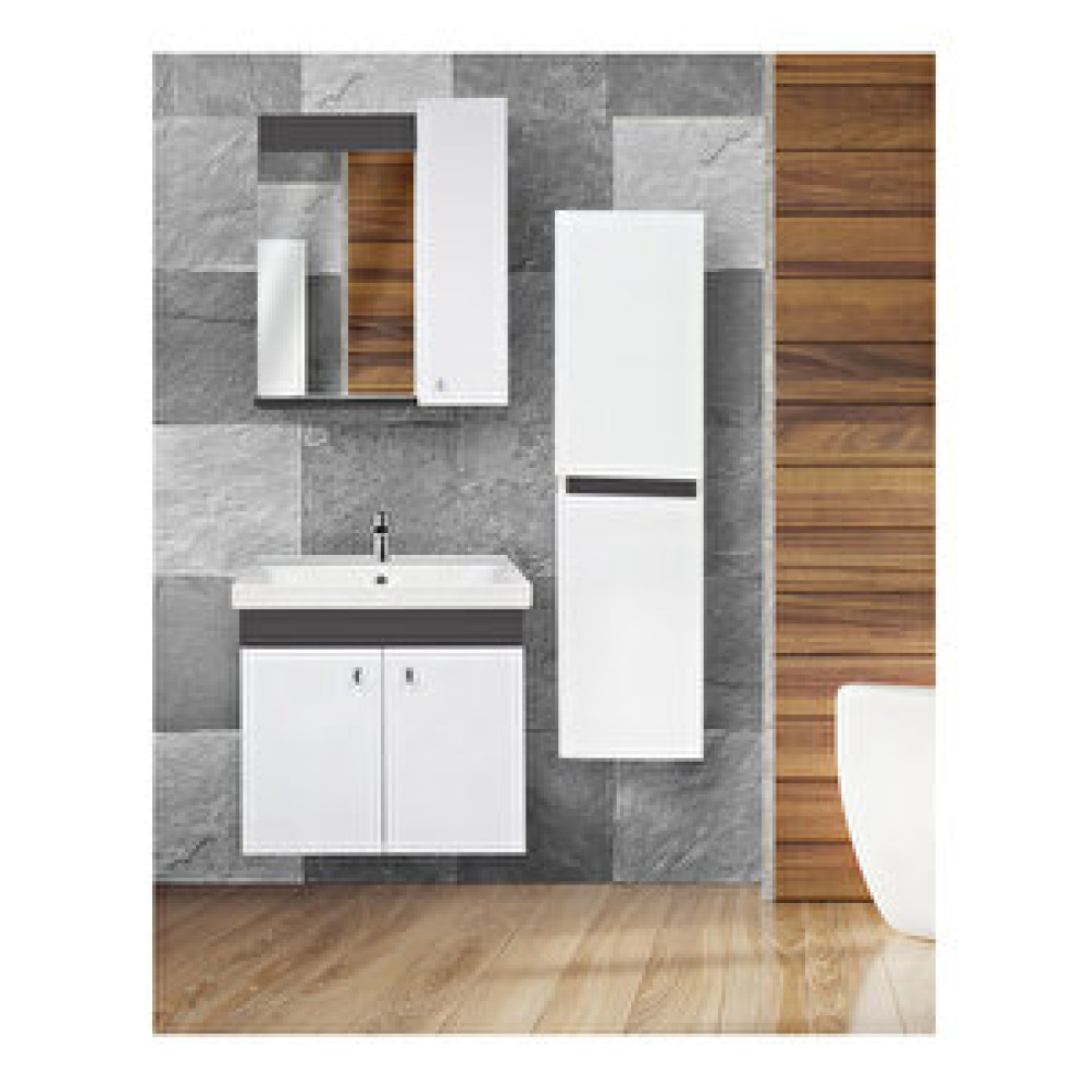 Karen Banyo New Bahar 60 Cm Banyo Dolabı takımı Lavabo Dahil, Boy Dolap Hediyeli, Lavabolu.. Banyo Dolabı / Mobilyası Fiyatı
