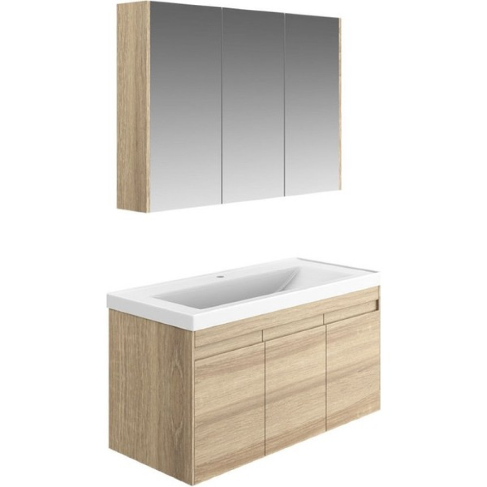 Karen City 100 cm Banyo Dolabı Seti , Sonomo Banyo Dolabı / Mobilyası Fiyatı