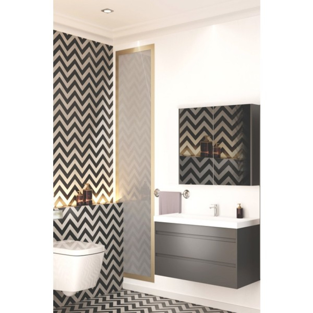 Karen Lara 80 cm Banyo Dolabı Seti , Antrasit Banyo Dolabı / Mobilyası Fiyatı