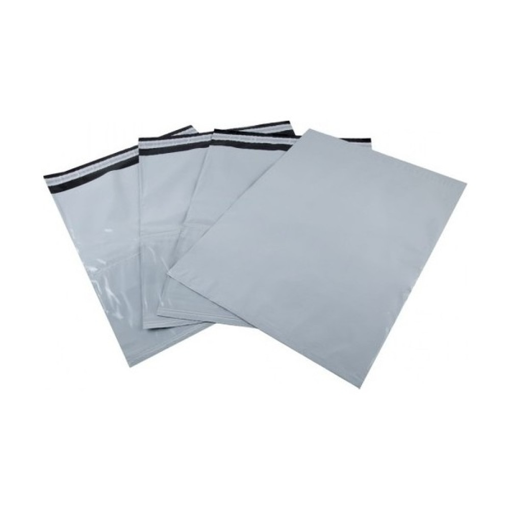 Kargo Toptancısı Gri Cepsiz Kargo Poşeti 24X30+5 cm 1000 Adet Dosya Fiyatı