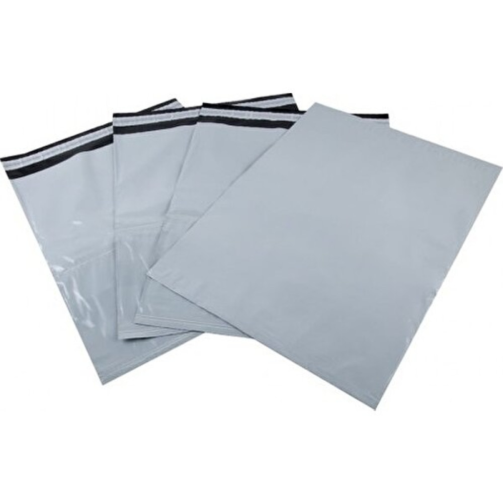 Kargo Toptancısı Gri Cepsiz Kargo Poşeti 45X55+5 cm 100 Adet Dosya Fiyatı