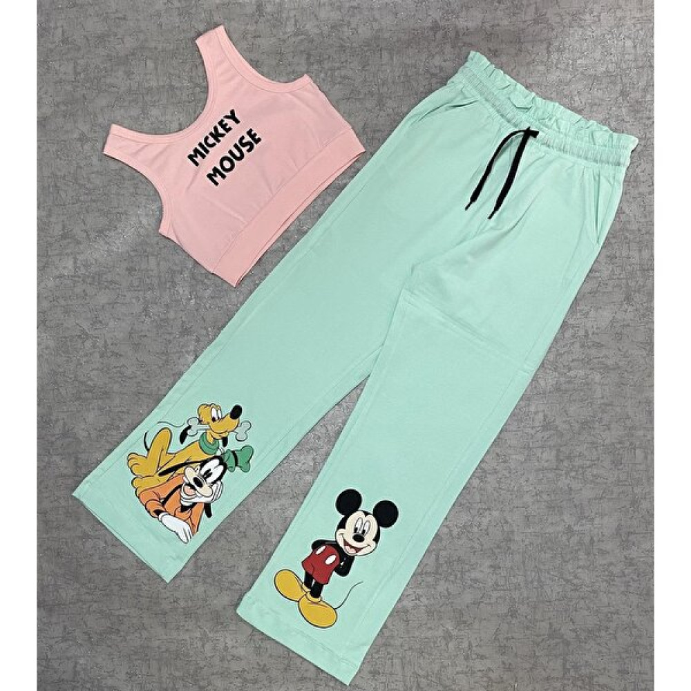 Karia Kids Kız Çocuk Göbek Açık Mickey Alt-Üst Takım Kız Çocuk Giyim Takımı Fiyatı