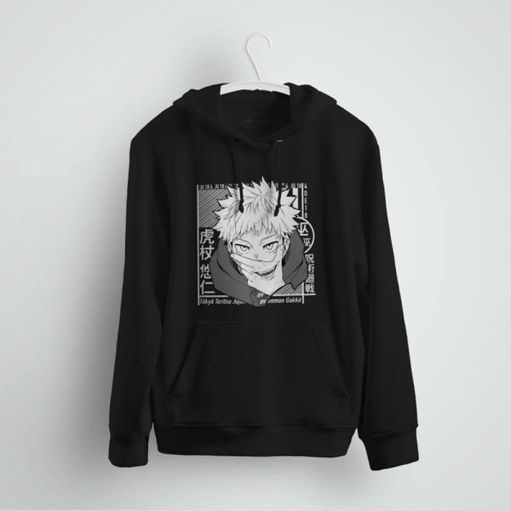 Karikatür Store Jujutsu Kaisen Yuji Tadori Manga Anime Kapşonlu Sweat Bayan Sweatshirt Fiyatı