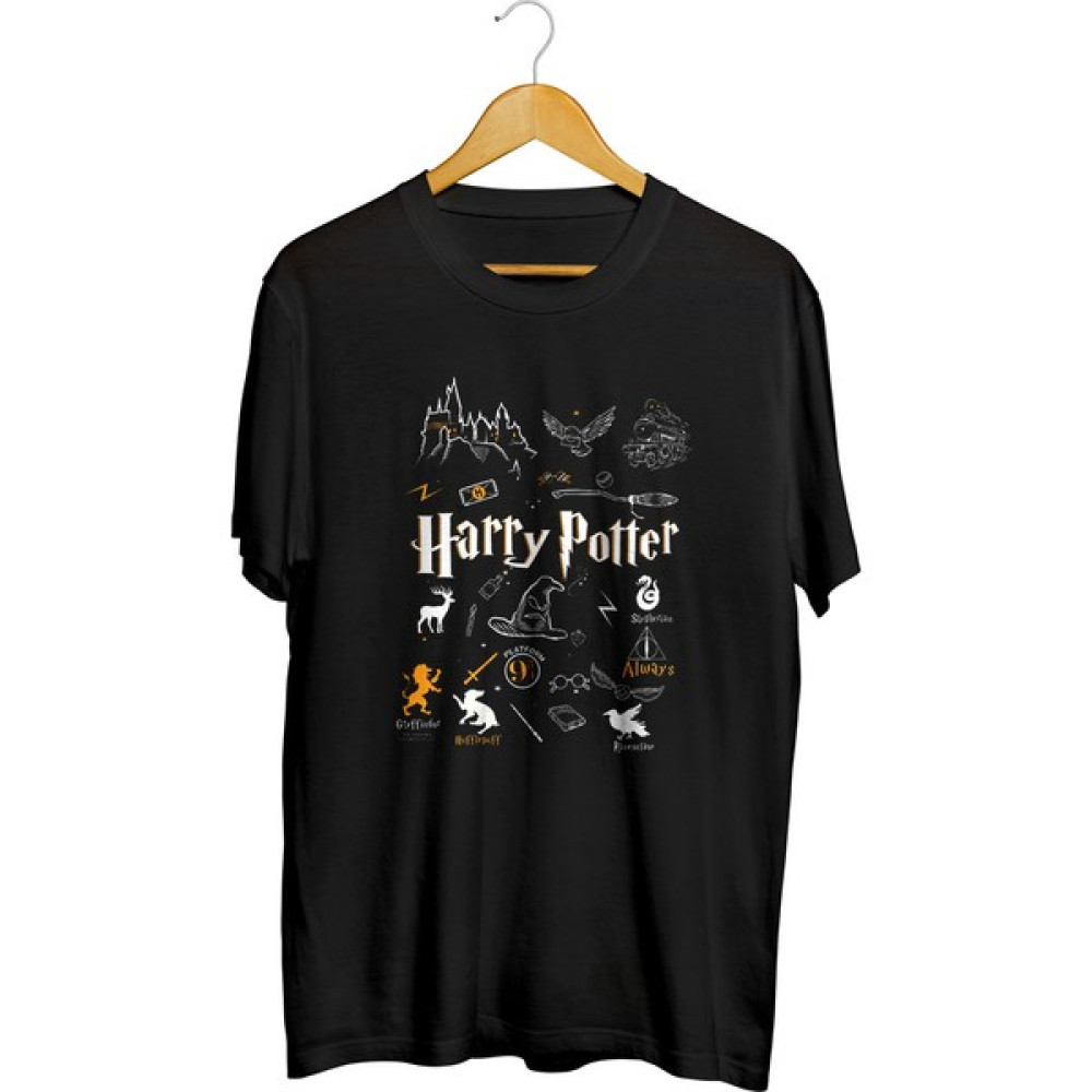 Karikaturstore Harry Potter Theme Baskılı Tişört Bayan T-shirt Fiyatı