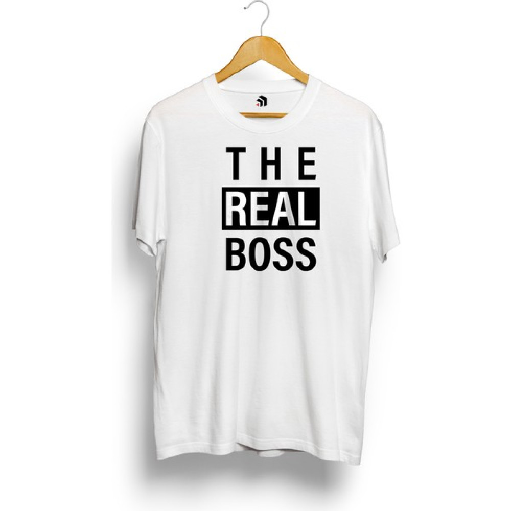 Karikaturstore Patron ve Gerçek Patron Baskılı Sevgili Kombini Tişört Bayan T-shirt Fiyatı