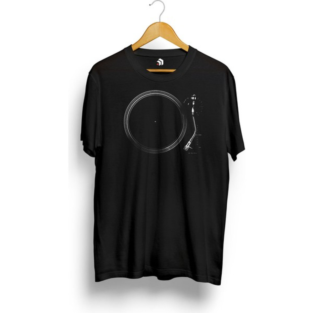 Karikaturstore Turntable Müzik Temalı Tişört Bayan T-shirt Fiyatı