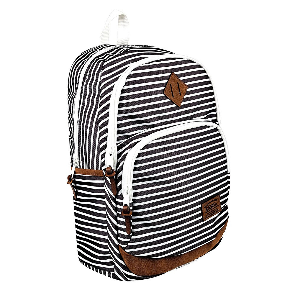 Karınca Çanta Kaukko Stripe Siyah Sırt Çantası 45033 Okul Malzemeleri Fiyatı