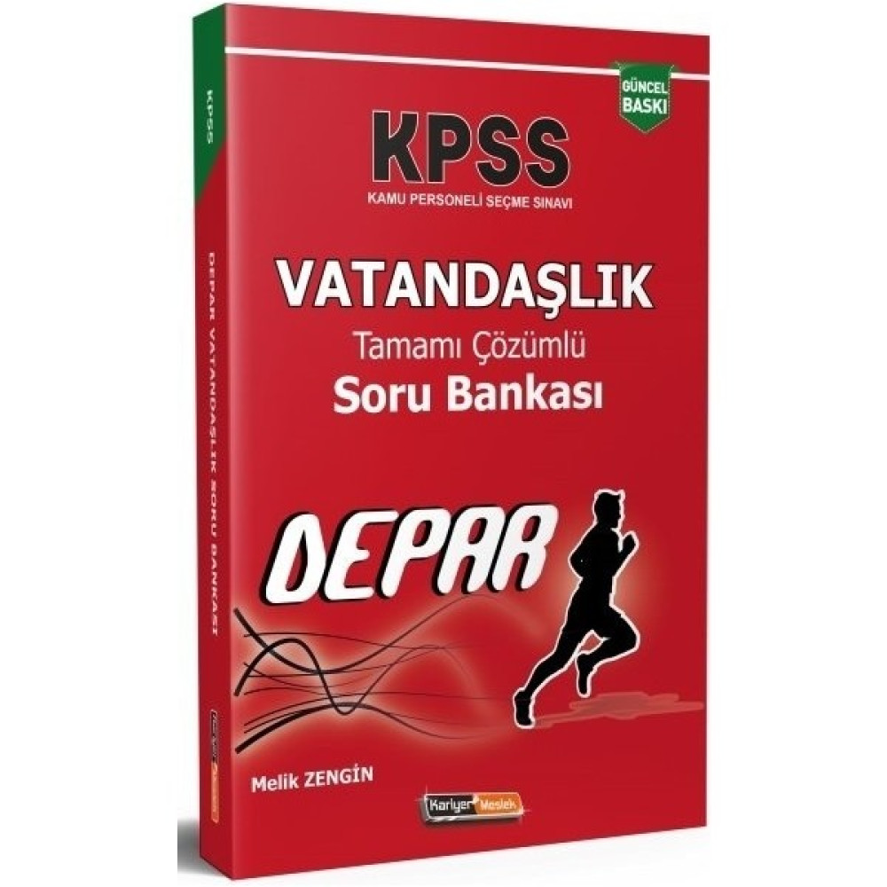 Kariyer Yayınları Kariyer Meslek 2021 Kpss Vatandaşlık Depar Soru Bankası Çözümlü - Melik Zengin Edebiyat Fiyatı